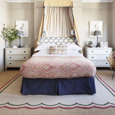 Flatwoven Wool Double Border Scalloped Edge Rug, Jennifer Manners