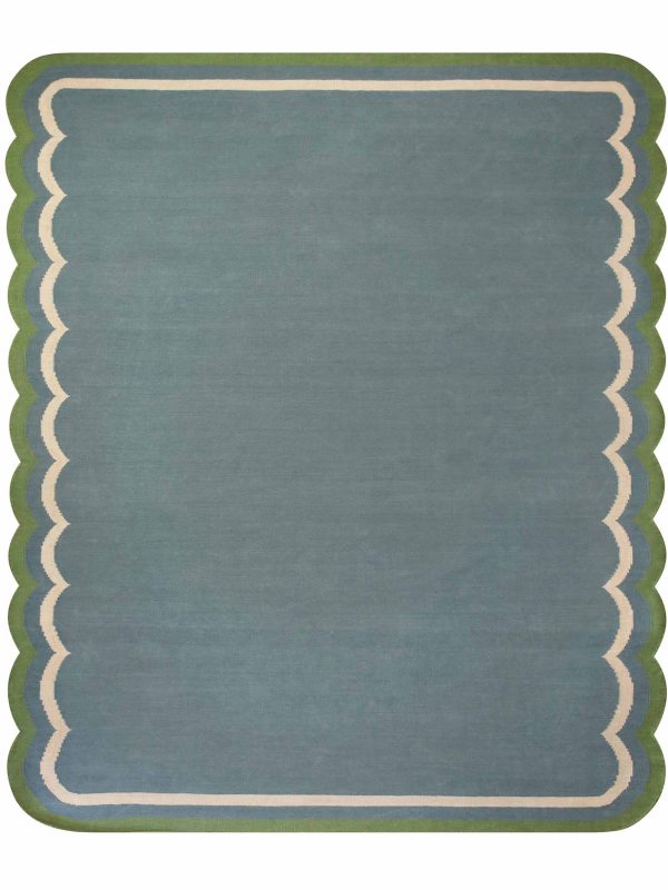Flat Woven Scallop Rug