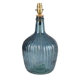 Ribbed Glass Table Lamp | Ocean Blue | Casa by JJ