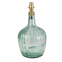 Ribbed Glass Table Lamp | Light Green | Casa by JJ