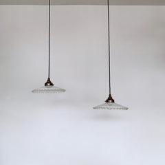 French Handkerchief Vintage Glass Shades