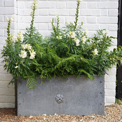 Traditional Georgian Style Handcrafted Galvanised Steel Trough Planter