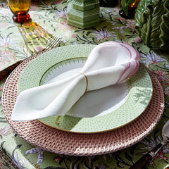 Pink & Green Jaipur Floral Print Tablecloth | Cass By JJ