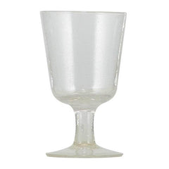 Set of 6 Handblown Wine Glasses in Pearl White