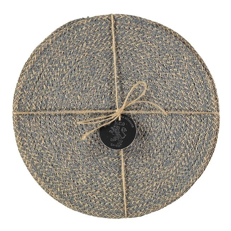 Jute Placemats Grey Natural Fibre Dining Serving Mats Tableware