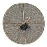 Jute Placemats Grey Natural Fibre Dining Serving Mats Tableware