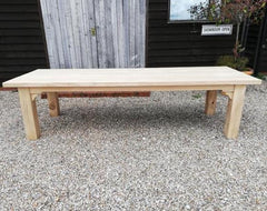solid oak dining table