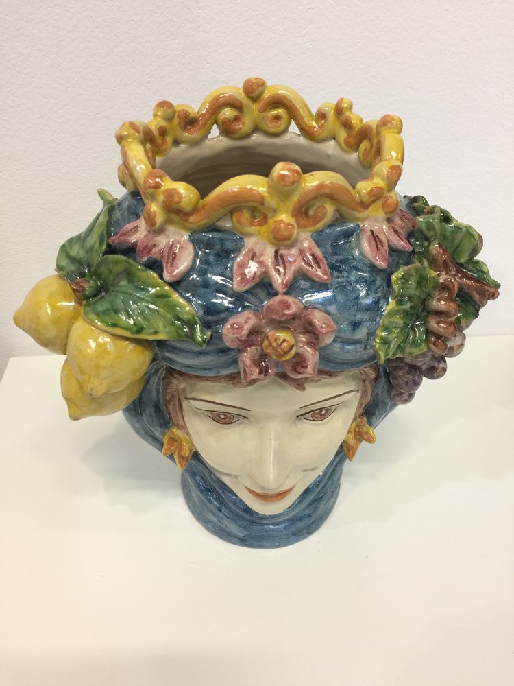 The Fruit Queen' Sicilian Head Vase