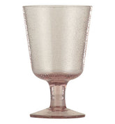 Set of 4 Handmade Old Rose Wine Glasses