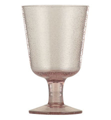 Set of 4 Handmade Old Rose Wine Glasses