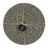 Jute Placemats Olive Green Fibre Dining Serving Mats Tableware