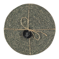 Jute Placemats Olive Green Fibre Dining Serving Mats Tableware