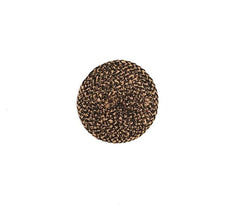 Jute Coasters In Jet Black