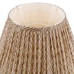Popple' Gathered Empire Nut Brown Lampshade