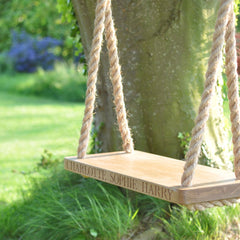 Solid Oak Personalised Large Swing | Oak & Rope Company