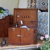 Leather Drinks Chest with Tools & Ice Bucket | Life of Riley