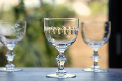 Set of 6 'Lens' Wine Goblets