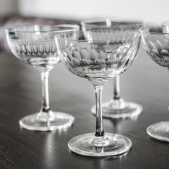 Set of 6 'Lens' Champagne Glasses