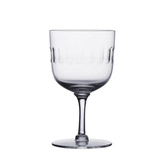 Set of 4 Crystal Daphne Wine Glasses | Lens Design | Vintage List