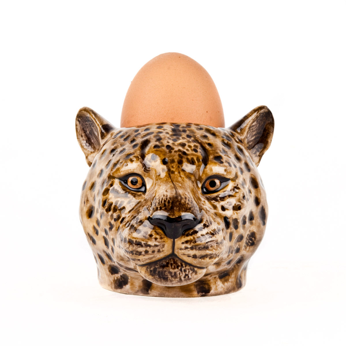 Leopard Face Egg Cup Quail Ceramics