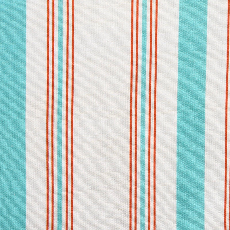 Up & Down' Striped Turquoise & Berry Fabric