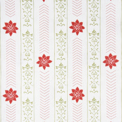 Valencia' Floral Patterned Raspberry & Fern Fabric