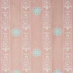 Valencia' Floral Patterned Sandy Pink Fabric