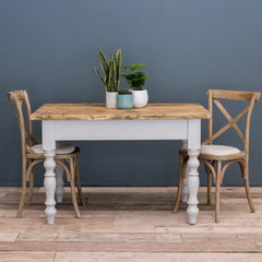4ft Farmhouse Table with Turned Legs & VARIOUS COLOUR OPTIONS