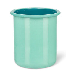 Enamel Utensil Holder in Eau De Nil / Petrol Blue, British Colour Standard