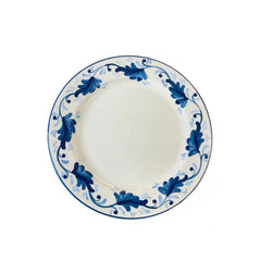 Mews Furnishings Spanish Handpainted Dinner Plate With Indigo 'Floral' Design