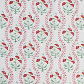 Mews Furnishings Iznik Vine Persian Rose Floral Fabric