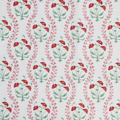 Mews Furnishings Iznik Vine Persian Rose Floral Fabric