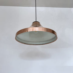 Mid Century Spun Copper Pendant