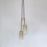 MID CENTURY TEXTURED PLASTIC SHADES