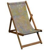 Vintage Style Wooden Deckchair- 'Waterlillies'- Claude Monet