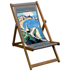 Vintage Inspired Wooden Deckchair- Broadstairs- National Railway Museum Poster