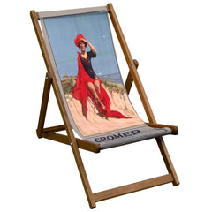 Vintage Inspired Wooden Deckchair- Cromer - National Railway Museum Poster