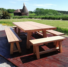 Solid Oak Dining Garden Bench