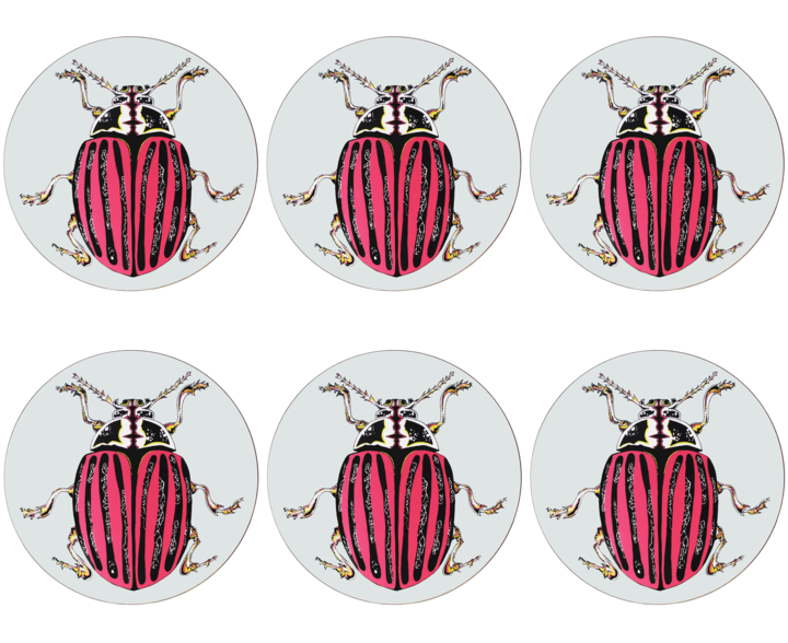 Ladybird Design Set of 6 Placemats