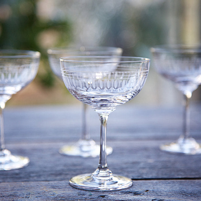 Set of 6 'Ovals' Champagne Glasses