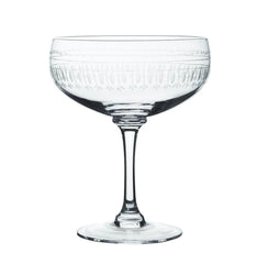 crystal cocktail glass oval design the vintage list