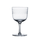 Set of 4 Crystal Daphne Wine Glasses | Ovals Design | Vintage List