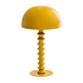 Tall Twisted Stem Lamp with Dome Shade | Mustard Yellow | Casa by JJ
