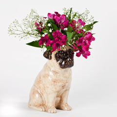 Pug Flower Vase