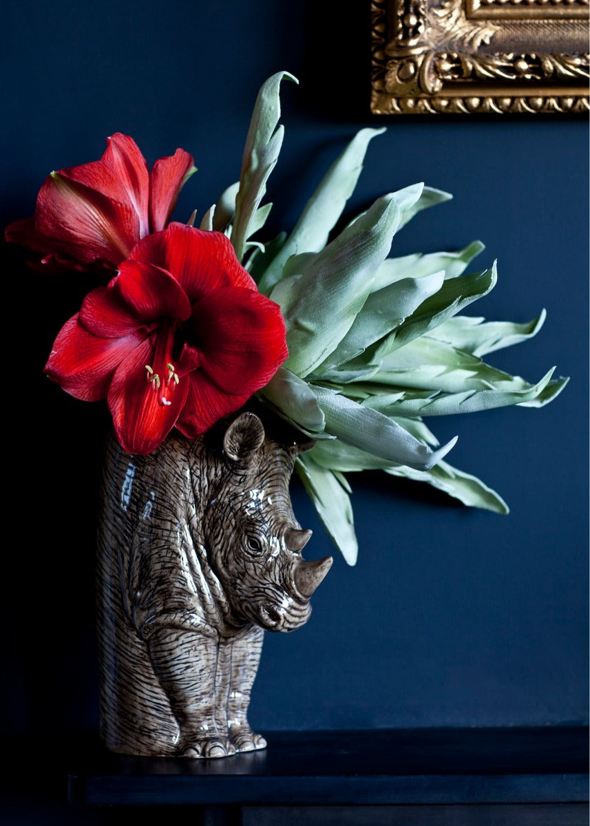 Rhino Flower Vase