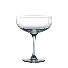 Set of 4 Crystal Cocktail Glasses with Ripple Design | The Vintage List