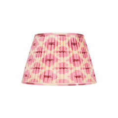 Pink & Cream Silk Ikat Lampshade 