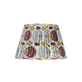 Blue, Red, Green & Mustard Silk Ikat Lampshade