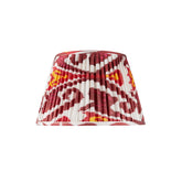Burgundy and Magenta Silk Ikat Lampshade Rosana Lonsdale