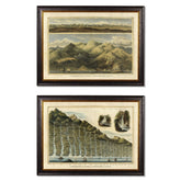 C.1838 Audubon's Herons Framed Vintage Prints